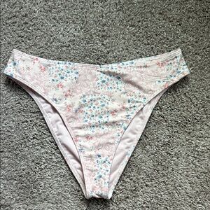 Hollister pastel patchwork Floral Bikini Bottom